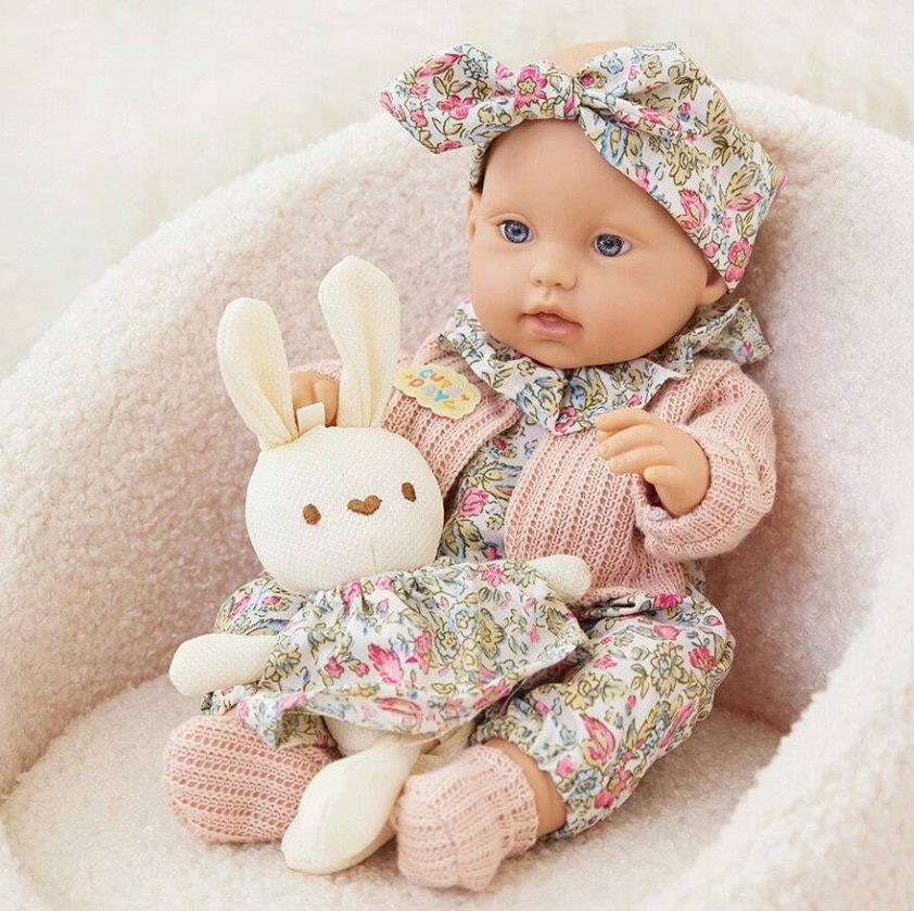 Realistic 12-Inch Vinyl Baby Doll – Soft Lifelike Gift for Kids