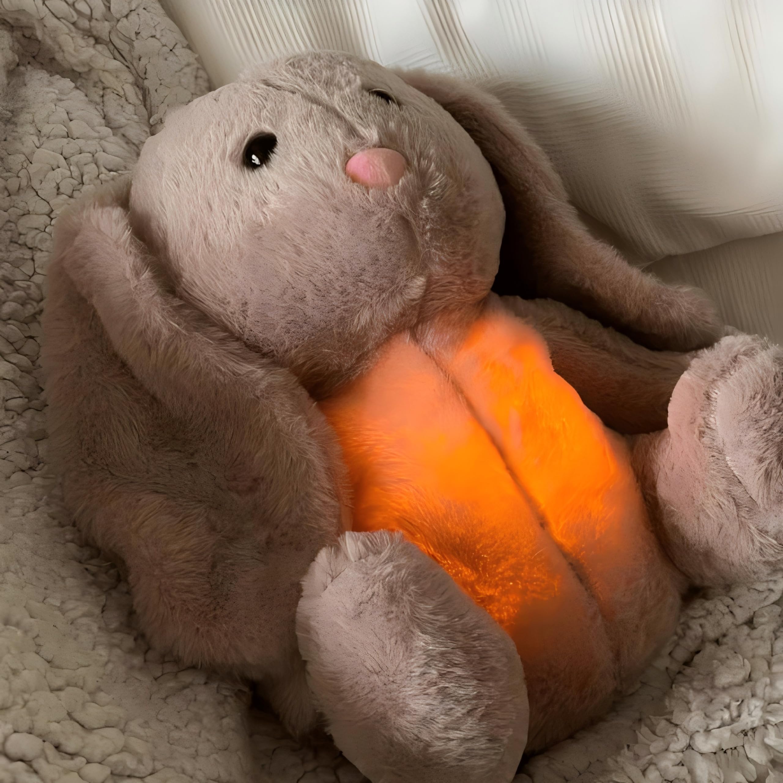 Baby Sleep Bunny – Soothing Breathing Plush with Light & Music