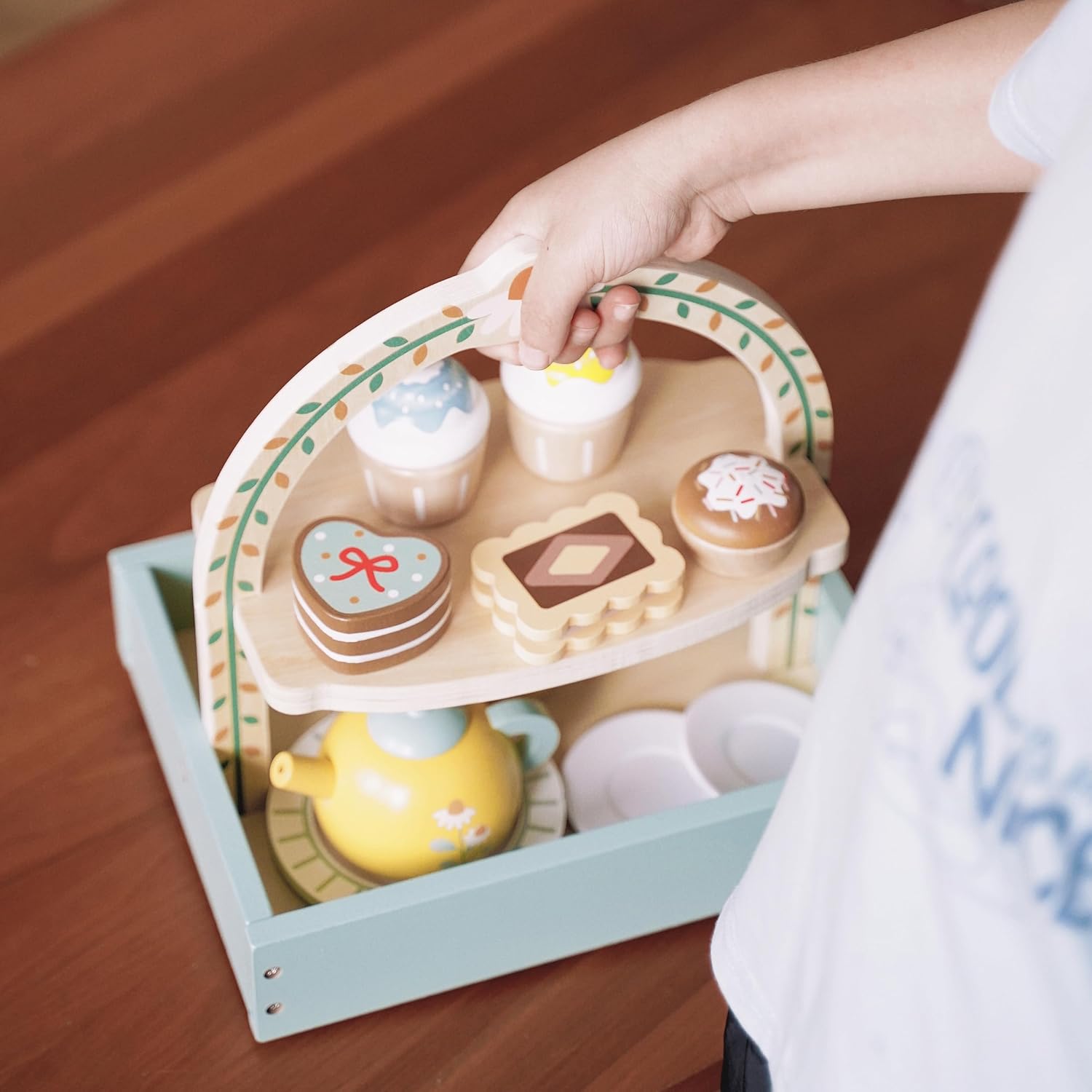 Wooden Tea Party Set – Montessori Pretend Play Toy