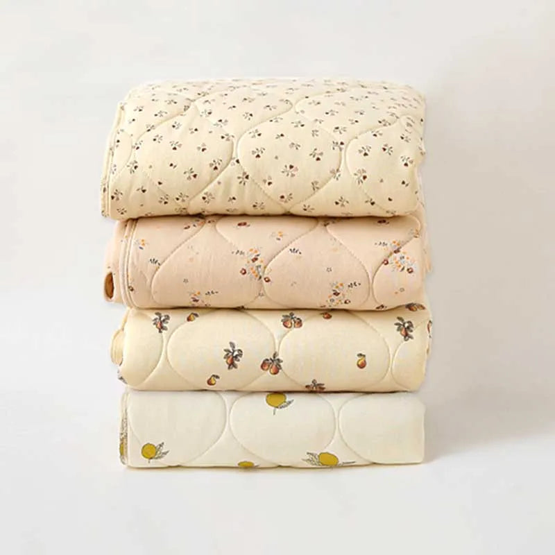 Soft Cotton Baby Mattress – Warm Printed Bedding Pad | 85×100cm Winter Comfor