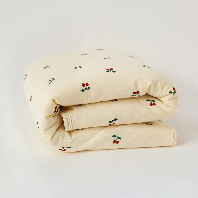 Soft Cotton Baby Mattress – Warm Printed Bedding Pad | 85×100cm Winter Comfor