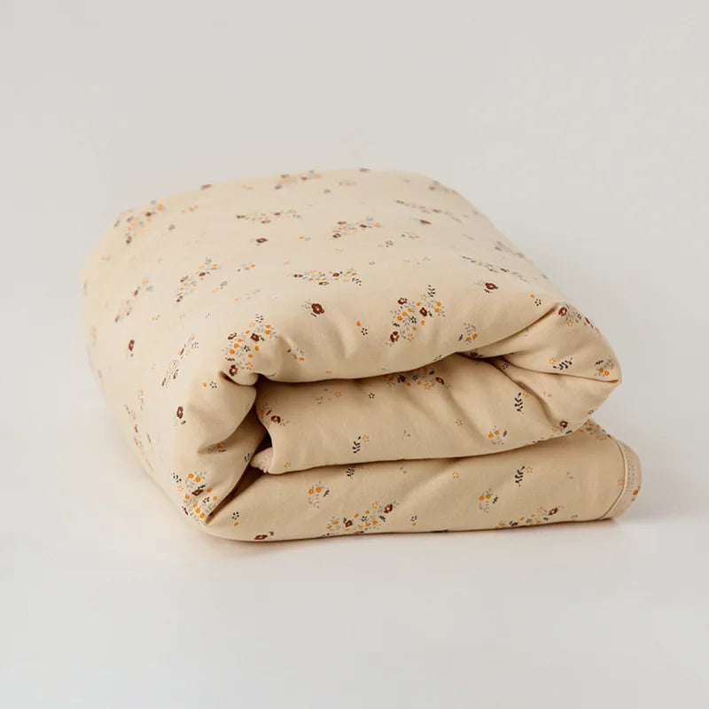 Soft Cotton Baby Mattress – Warm Printed Bedding Pad | 85×100cm Winter Comfor