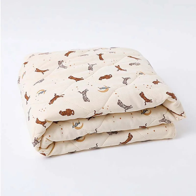 Soft Cotton Baby Mattress – Warm Printed Bedding Pad | 85×100cm Winter Comfor