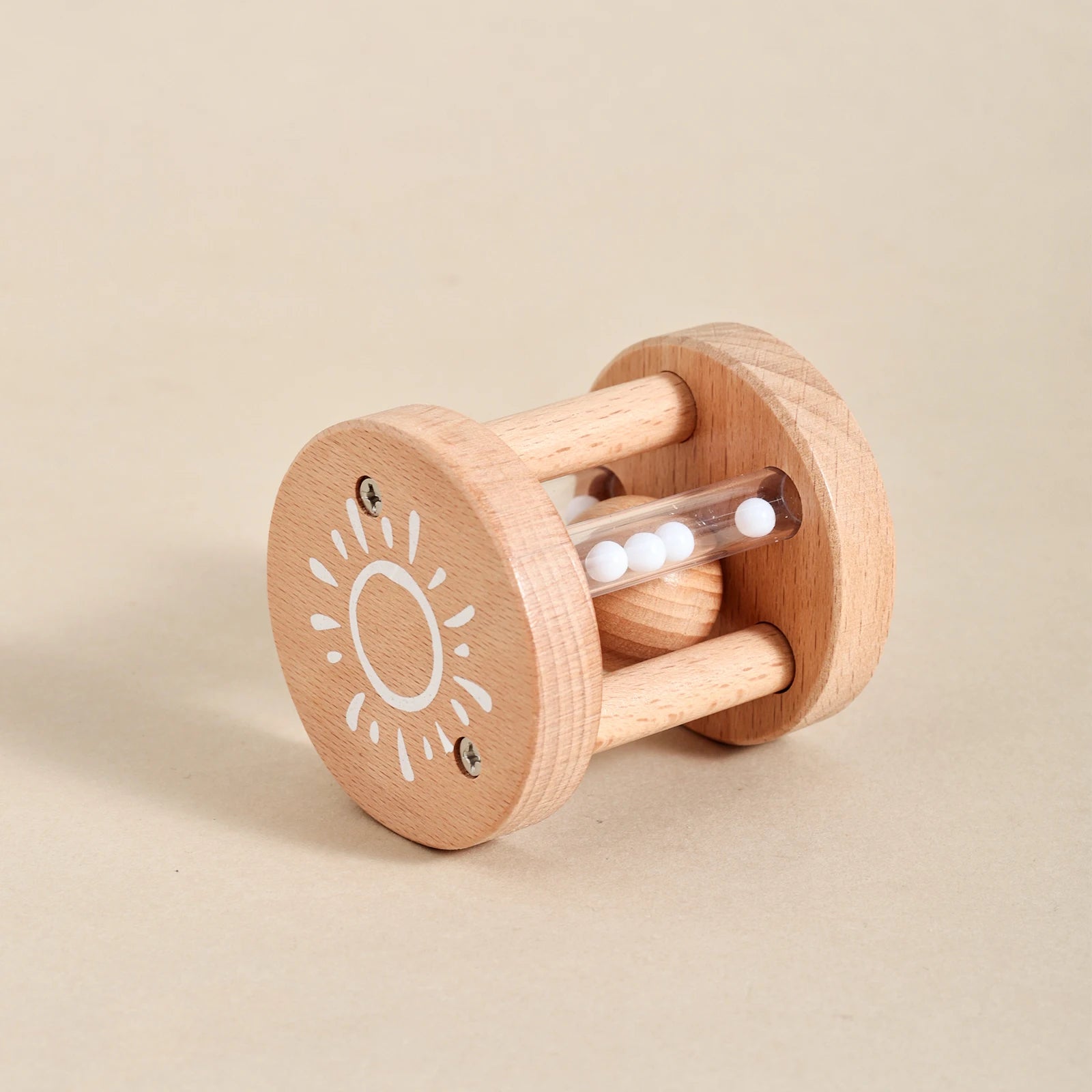 Montessori Wooden Musical Set – Natural Baby Instruments | Xylophone, Drum & Rattles