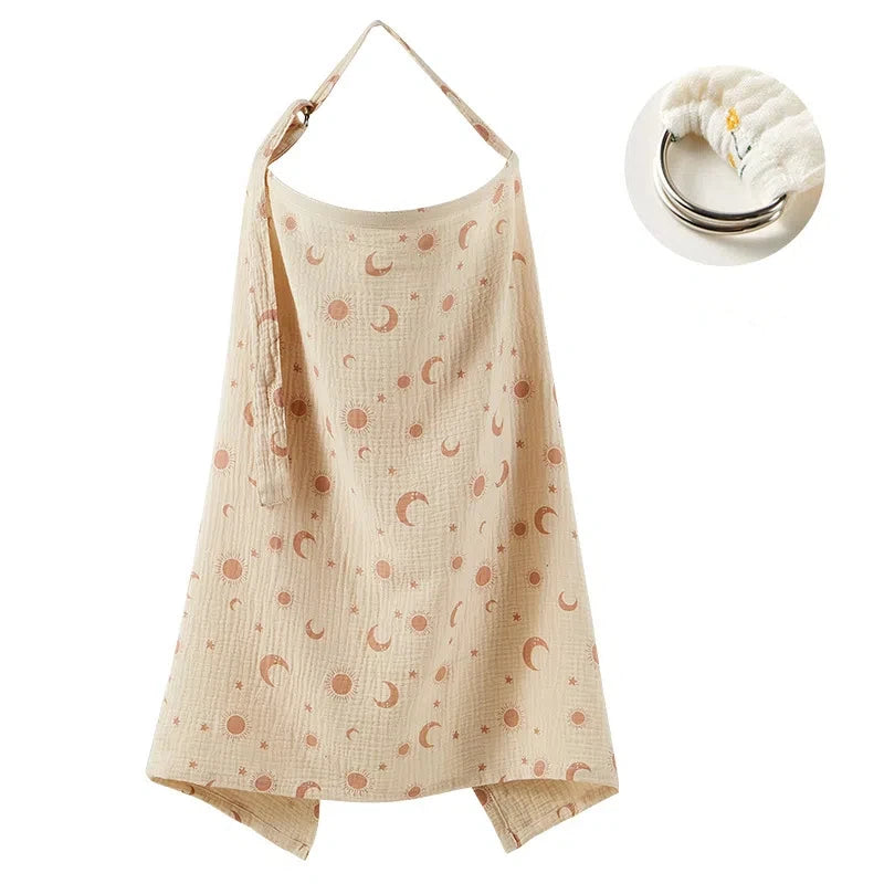 Pure Cotton Nursing Cover – Soft, Breathable & Minimal Design