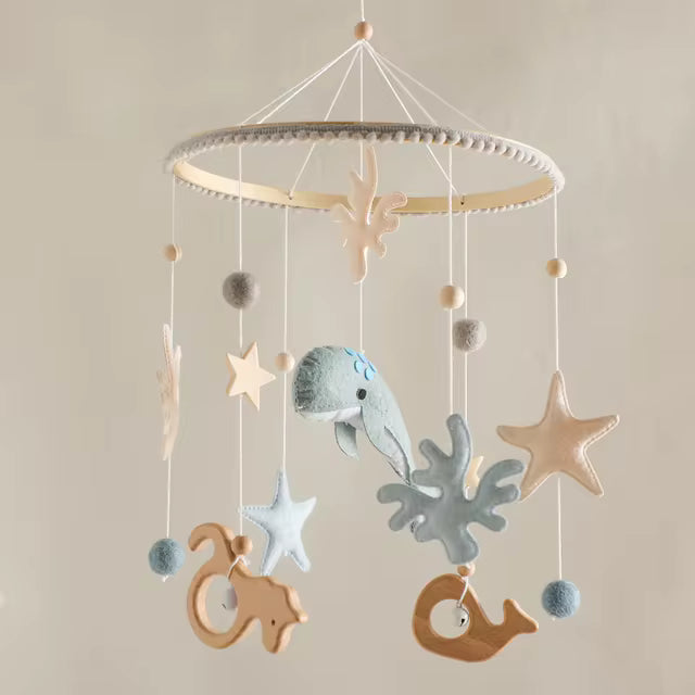 Wooden Baby Crib Mobile