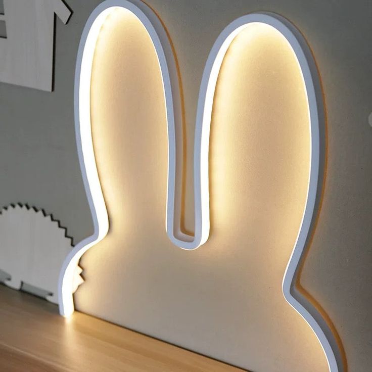 Bunny LED Night Light – Minimal Warm Glow Lamp