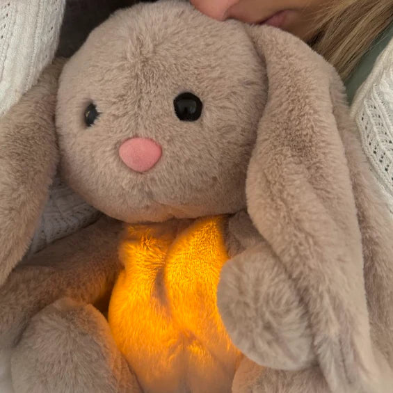 Baby Sleep Bunny – Soothing Breathing Plush with Light & Music