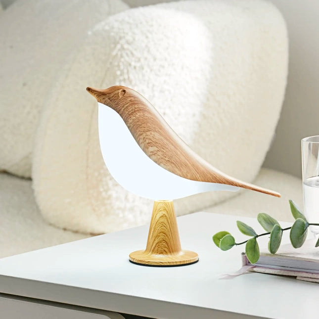 Wooden Bird Night Light – Soft Warm Glow for a Peaceful Nursery
