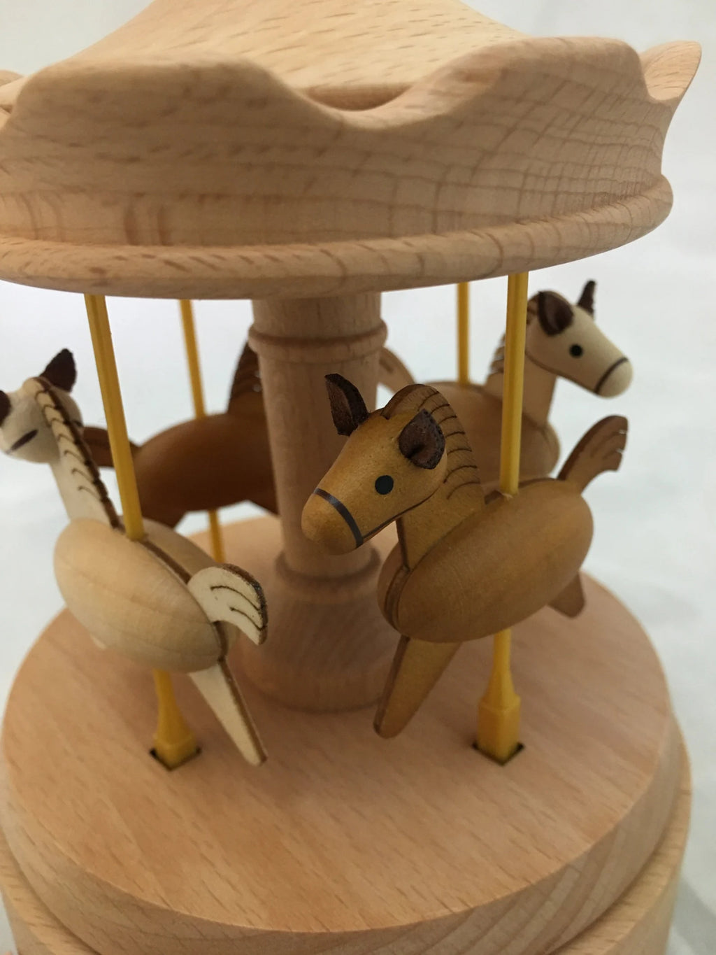 Wooden Carousel Music Box