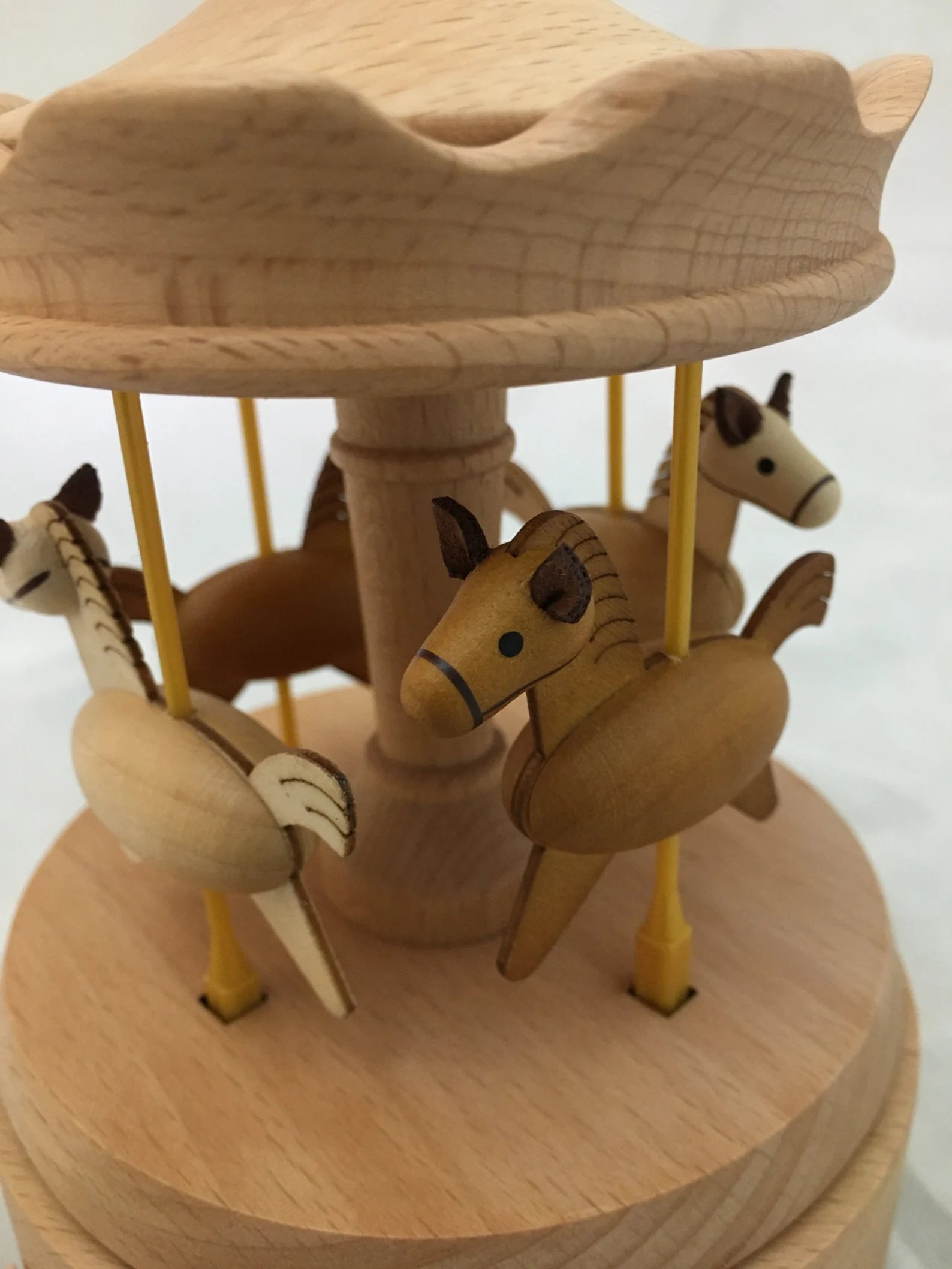 Wooden Carousel Music Box
