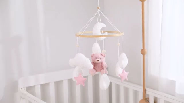 Wooden Baby Crib Mobile